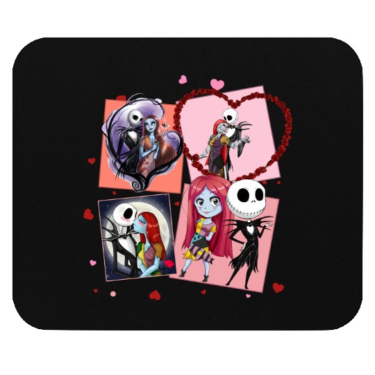 Jack and Sally Happy Valentine's Day Mouse Pads, Disney Valentines Mouse Pads