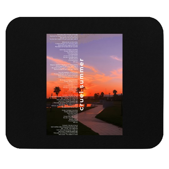 Cruel Summer Taylorr Swift sunset Mouse Pads