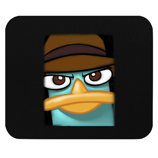 Disneys Phineas And Ferb Perry The Platypus Big Face Portrait Mouse Pads