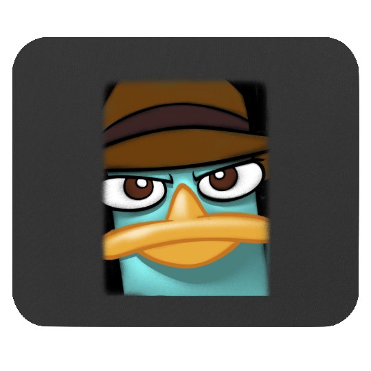 Disneys Phineas And Ferb Perry The Platypus Big Face Portrait Mouse Pads