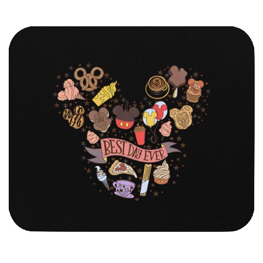 Disney Best Day Ever Snacks Mouse Pads, Disney Trip Mouse Pads