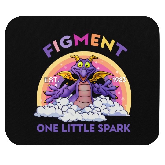 Cute Figment One Little Spark Disney Epcot Snack Drinking Mouse Pads