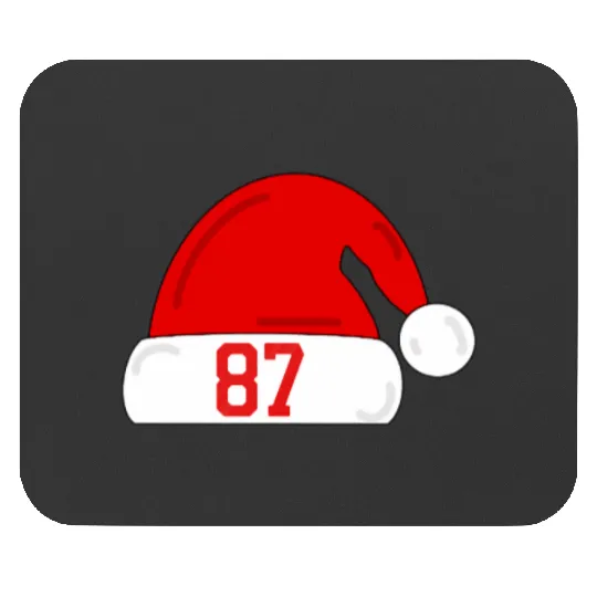 Tayl0r Swift Travis Kelce Christmas Game Santa Hat Mouse Pads