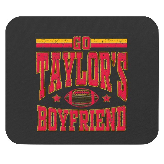 Go Tayl0r_s Boyfriend Funny Football Tayl0r Swift Swifts KansasCity Chiefs Lover Mouse Pads