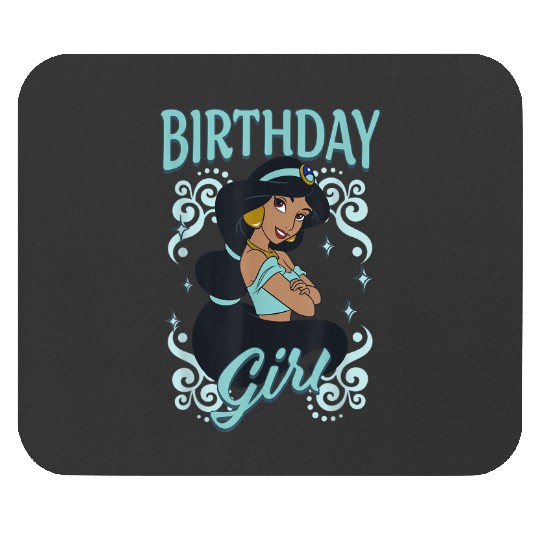 disneyss Aladdin Birthday Girl Princess Jasmine Chest Portrait  Gifts Mouse Pads