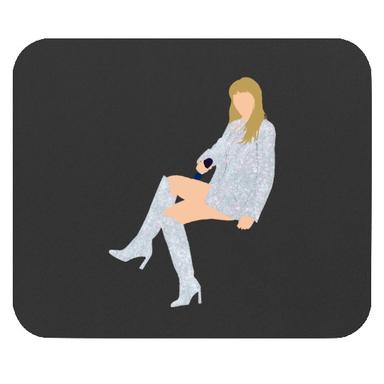 Discover the eras tour the man silver blazer sitting (1) Mouse Pads