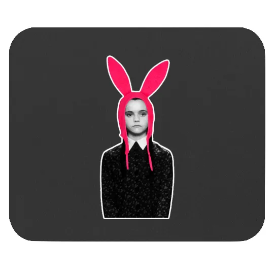 Wednesday Addams Bobs Burgers Addams Family Mashup (1) Mouse Pads