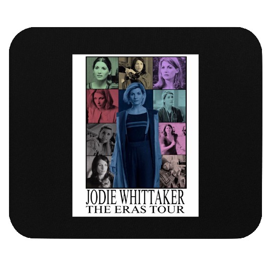 Jodie Whittaker Eras Tour With Text Mouse Pads