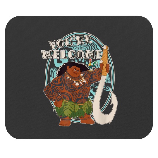  disneys Moana Maui You're Welcome Tribal Frame Chest Portrait Gifts Mouse Pads