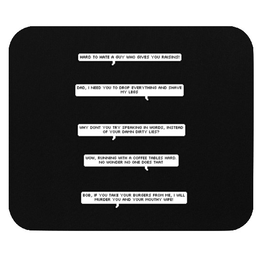 Funny bobs burgers quotes pack Sticker Mouse Pads