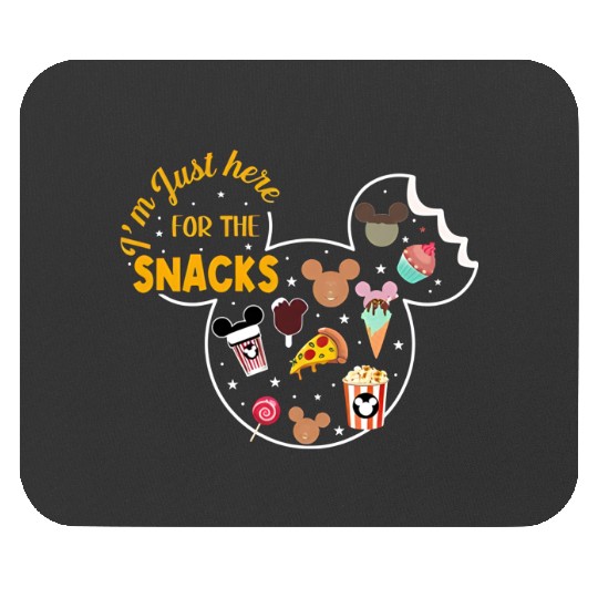 I'm Just Here For The Snacks Mouse Pads, Disney Trip Mouse Pads, Disney Family Vacation Mouse Pads