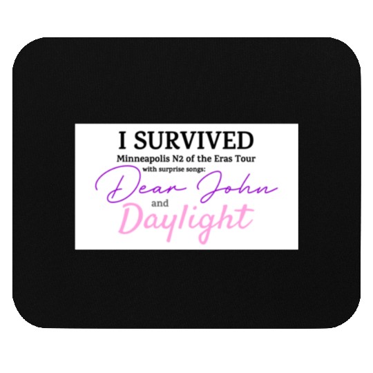 Eras Tour Dear John and Daylight Sticker Mouse Pads