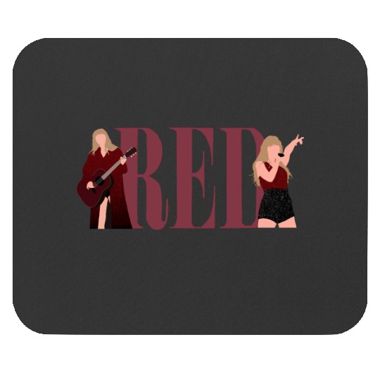 Tayl'or Swift Red eras tour art Mouse Pads