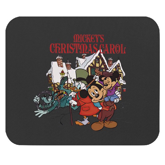 Mickey's Christmas Carol Mouse Pads, Disney X-mas Holiday Movie Mouse Pads