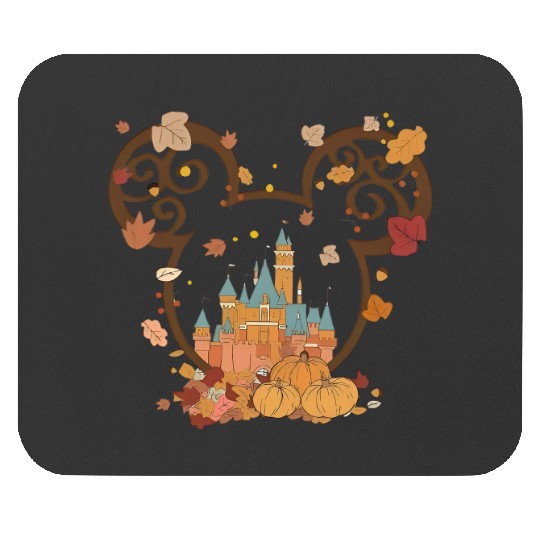 Fall Minnie Ear Mouse Pads, Fall Mickey Ear Mouse Pads, Mickey Autumn Mouse Pads, Disney Fall Couple Mouse Pads