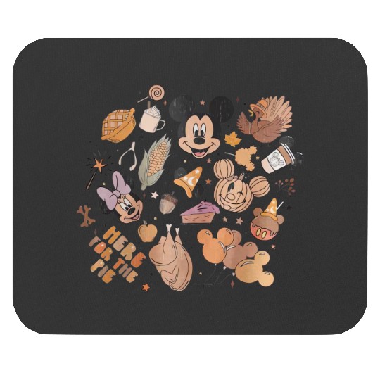 Disney Fall Vibes Mouse Pads, Disney Fall Mouse Pads, Cute Disneyland Thanksgiving Mouse Pads