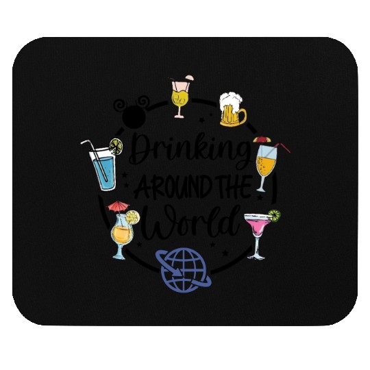 Disney Drinking Team Mouse Pads, Drinking Around The World
