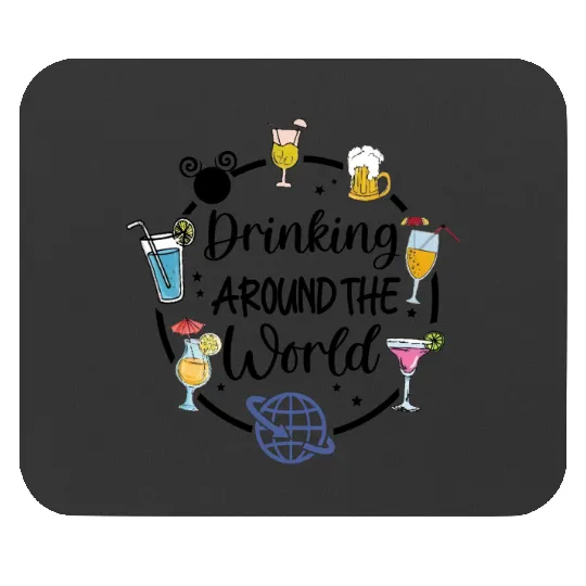 Disney Drinking Team Mouse Pads, Drinking Around The World