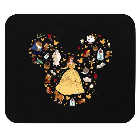 Princess Belle Mouse Pads, Mickey Ear Mouse Pads, Disney Trip Mouse Pads