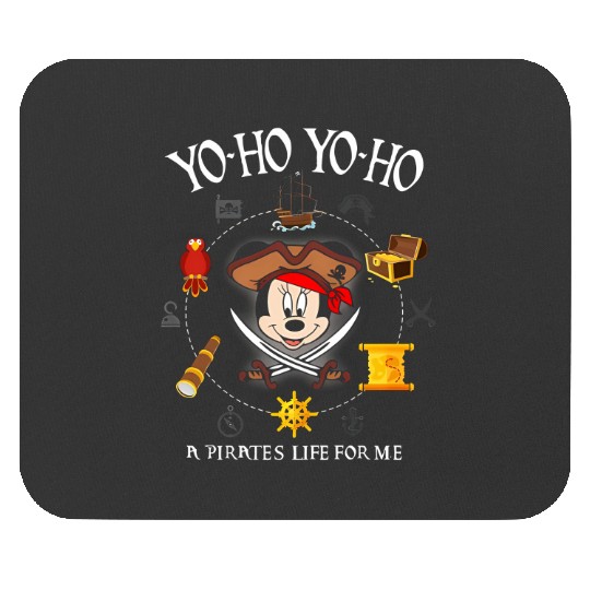 Personalized Disney Pirates Family Mouse Pads, Disney Cruise Mouse Pads, Disney Pirates of Caribbean Mouse Pads