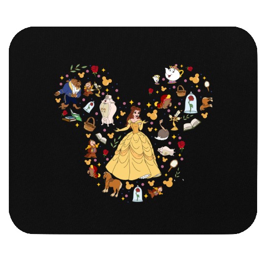 Princess Belle Mouse Pads, Mickey Ear Mouse Pads, Disney Trip Mouse Pads