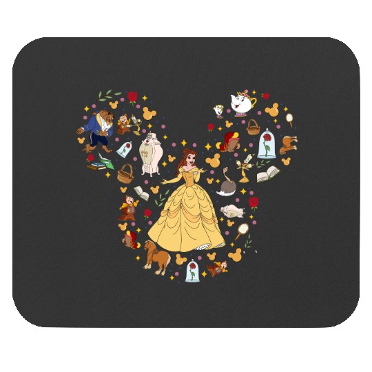 Princess Belle Mouse Pads, Mickey Ear Mouse Pads, Disney Trip Mouse Pads