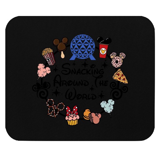 Snacking Around the World Mouse Pads, Disney Snacks Mouse Pads, Magic Kingdom Snacking Mouse Pads