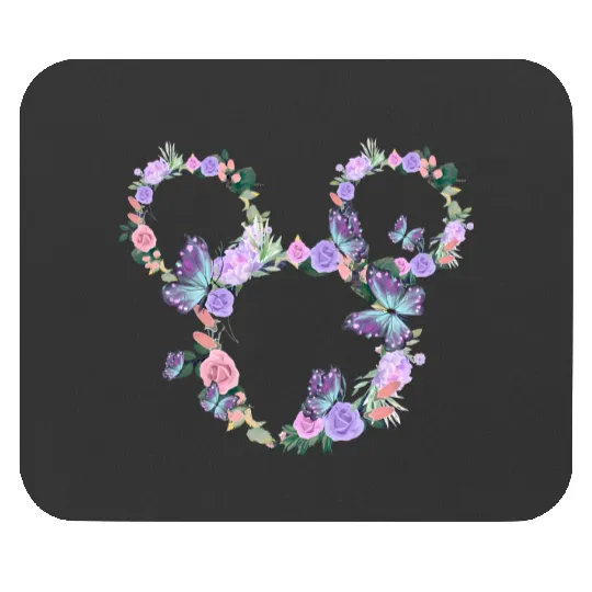 Disney Floral Butterfly Minnie Mouse Pads, Disney Ears Mouse Pads, Disneyworld Mouse Pads, Disney Womens Mouse Pads