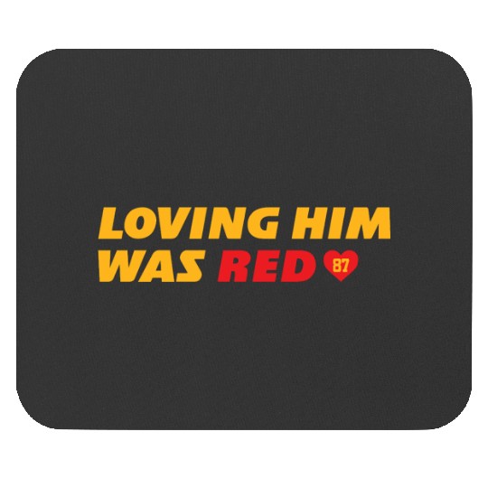 Loving Him Was Red - taylorr Swift &amp_ Travis Kelce (1) Mouse Pads