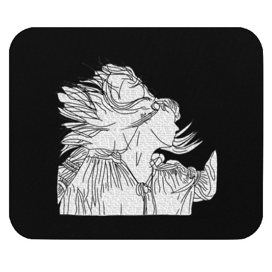 Fearless Taylorr Swift Album Cover Outline With Songs Mouse Pads