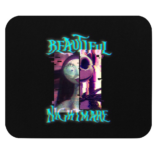 disneys The Nightmare Before Christmas Jack And Sally Glitch Mouse Pads