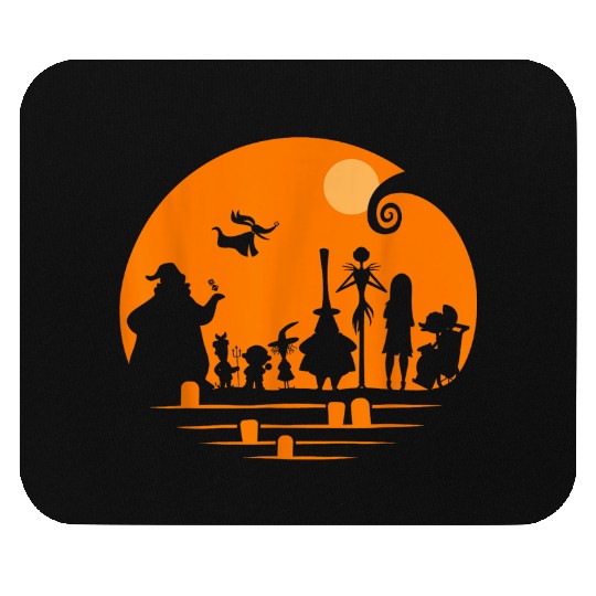 disneys The Nightmare Before Christmas Halloween Silhouette Mouse Pads