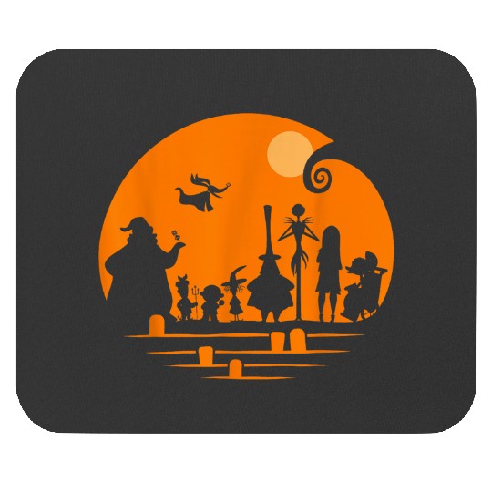 disneys The Nightmare Before Christmas Halloween Silhouette Mouse Pads