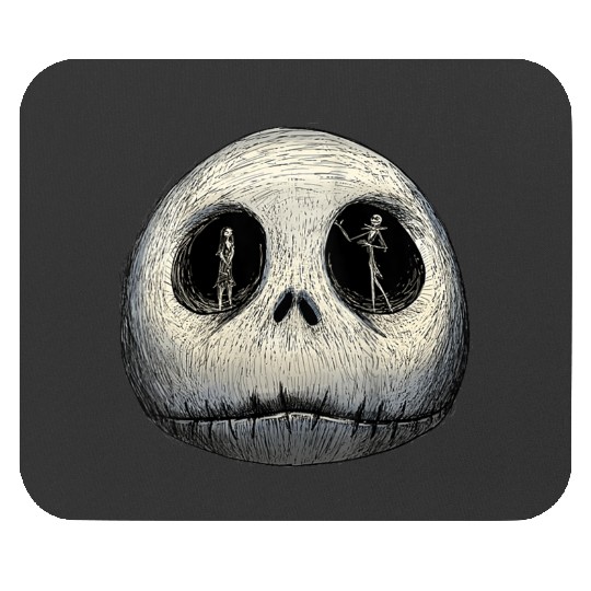 disneys The Nightmare Before Christmas Sally And Jack Face Mouse Pads