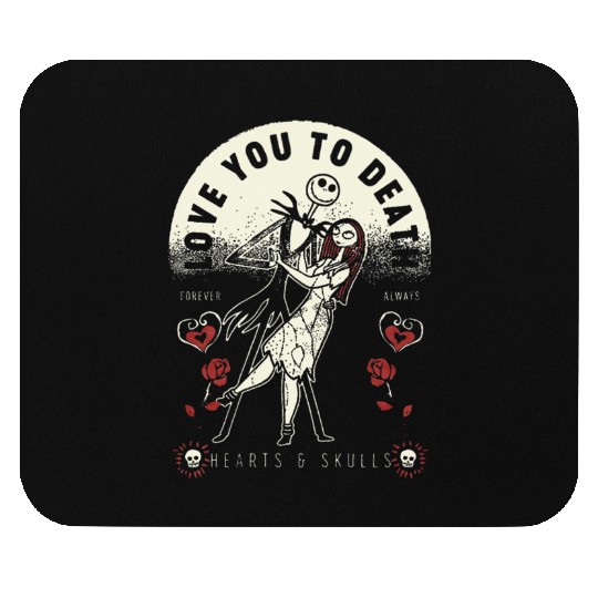 disneys Nightmare Before Christmas Valentine's Day Love You Mouse Pads