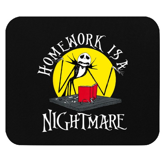 disneys Jack Skellington Homework Nightmare Mouse Pads
