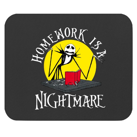 disneys Jack Skellington Homework Nightmare Mouse Pads