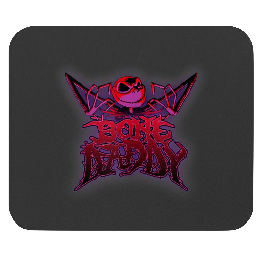 disneys The Nightmare Before Christmas Bone Daddy Neon Poster Mouse Pads