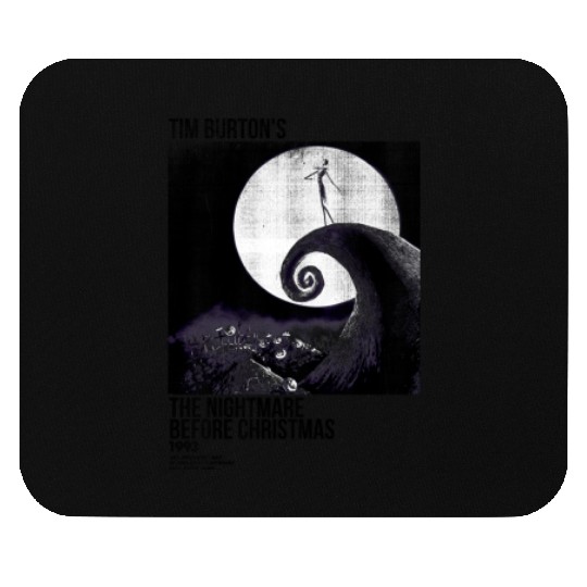 disneys Nightmare Before Christmas Movie Poster Ink Rolled Mouse Pads