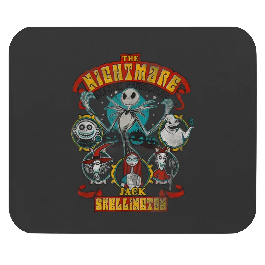 disneys The Nightmare Before Christmas Fillmore Style Poster Mouse Pads