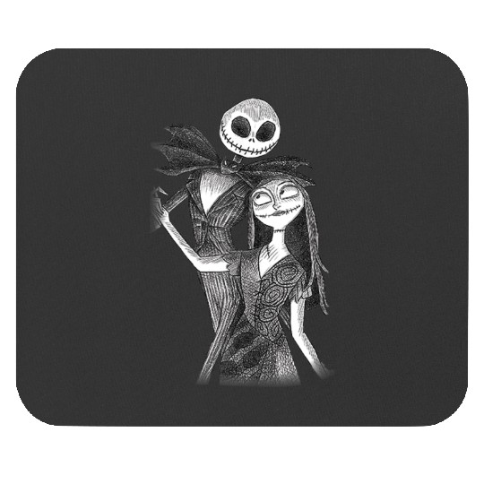 disneys The Nightmare Before Christmas Jack Sally Sketch Mouse Pads