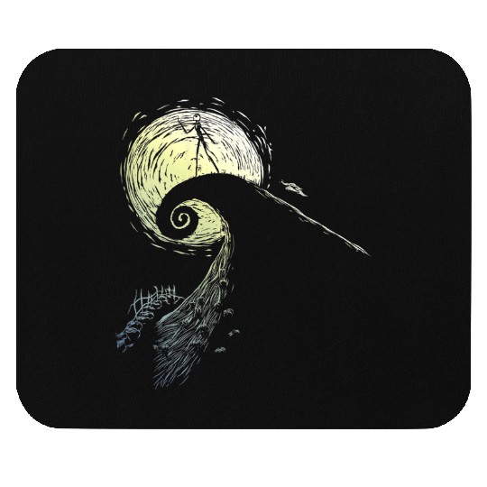 disneys The Nightmare Before Christmas Jack Spiral Hill Mouse Pads