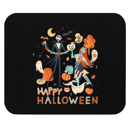 disneys The Nightmare Before Christmas Jack Sally Halloween Mouse Pads
