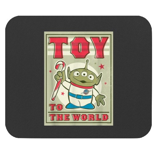 disneys And Pixars Toy Story Alien Holiday Toy To The World Mouse Pads