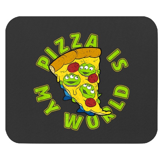 disneys pixars Toy Story Aliens Pizza Is My World Mouse Pads