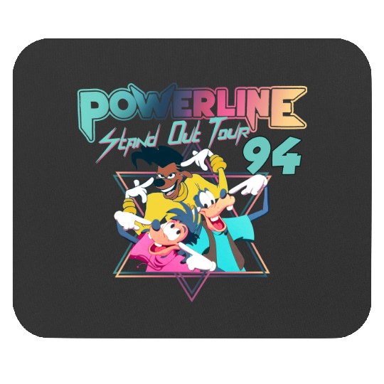 Disney A Goofy Movie Powerline World Tour 95 Retro 80s Mouse Pads