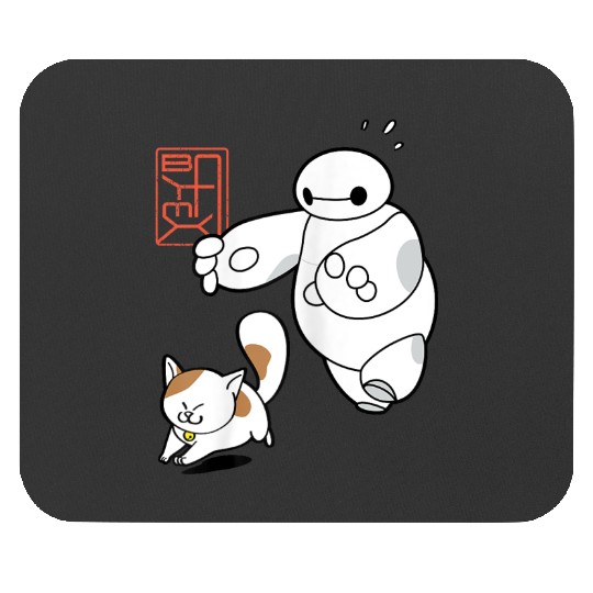 Disney Big Hero 6 Baymax Chasing Mochi Cute Shot Gifts Trend Mouse Pads