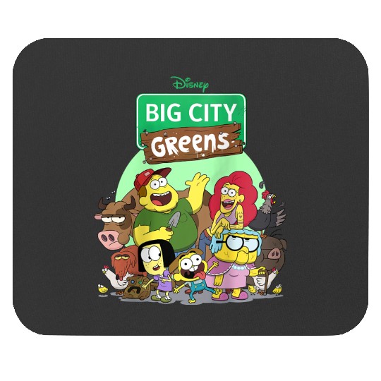 disneys Big City Greens Family Group Raglan Mouse Pads