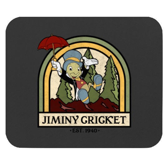 disneys Pinocchio Jiminy Cricket Established 1940 Mouse Pads