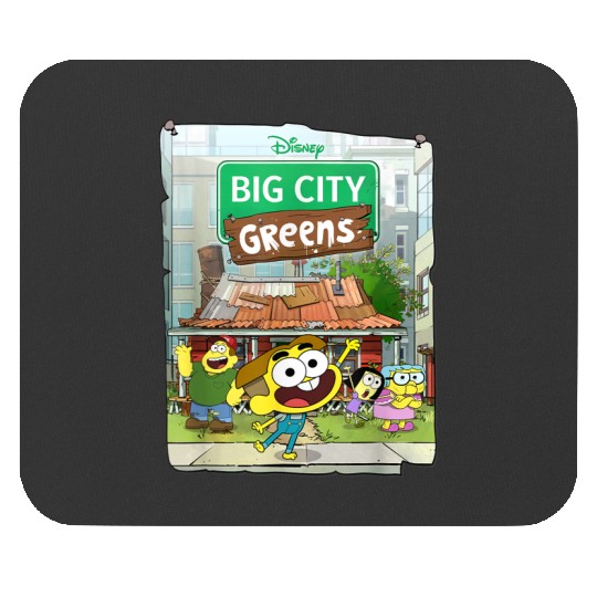 disneys Big City Greens Poster Cricket And Family Mouse Pads